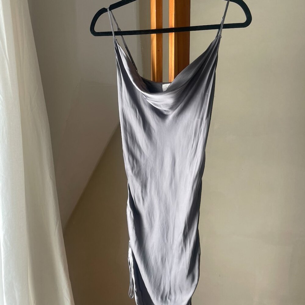 Wilfred Only Ruched Slip Dress - Picture 3 of 4
